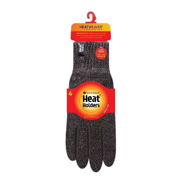 Guantes Hombre Gris oscuro Gris M/L