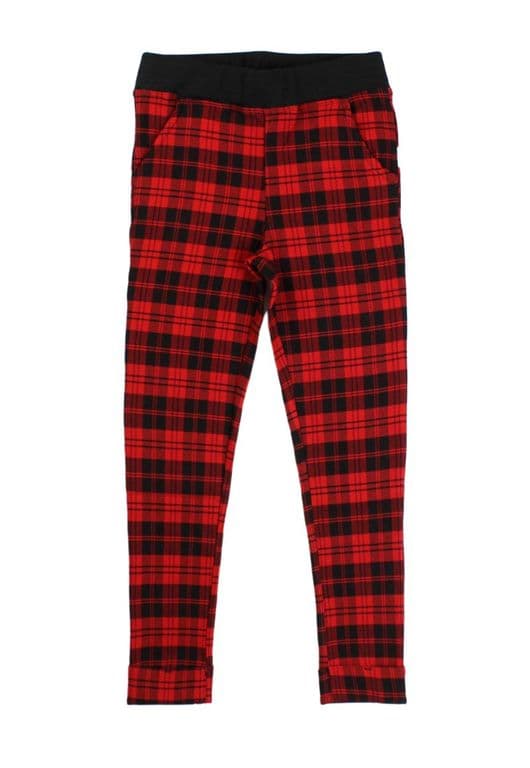 Leggins kids nina escocesa stronger 299 Rojo 6