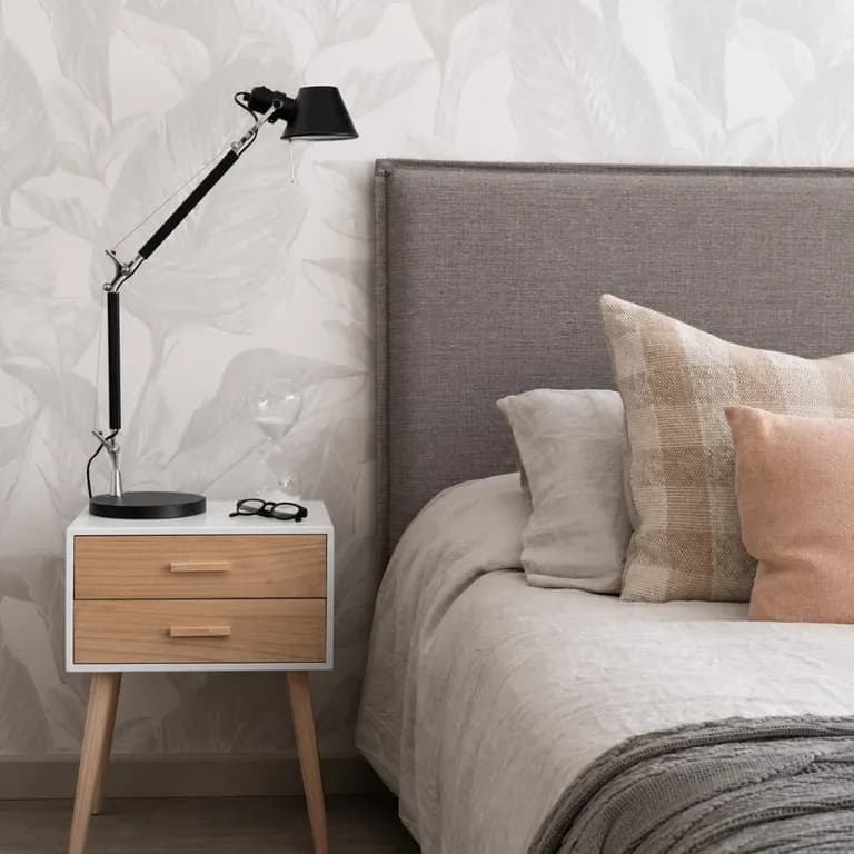 RESPALDO LAVABLE CON FUNDA PESTANA - 2 PLAZAS - LINO TUCUMAN GRIS