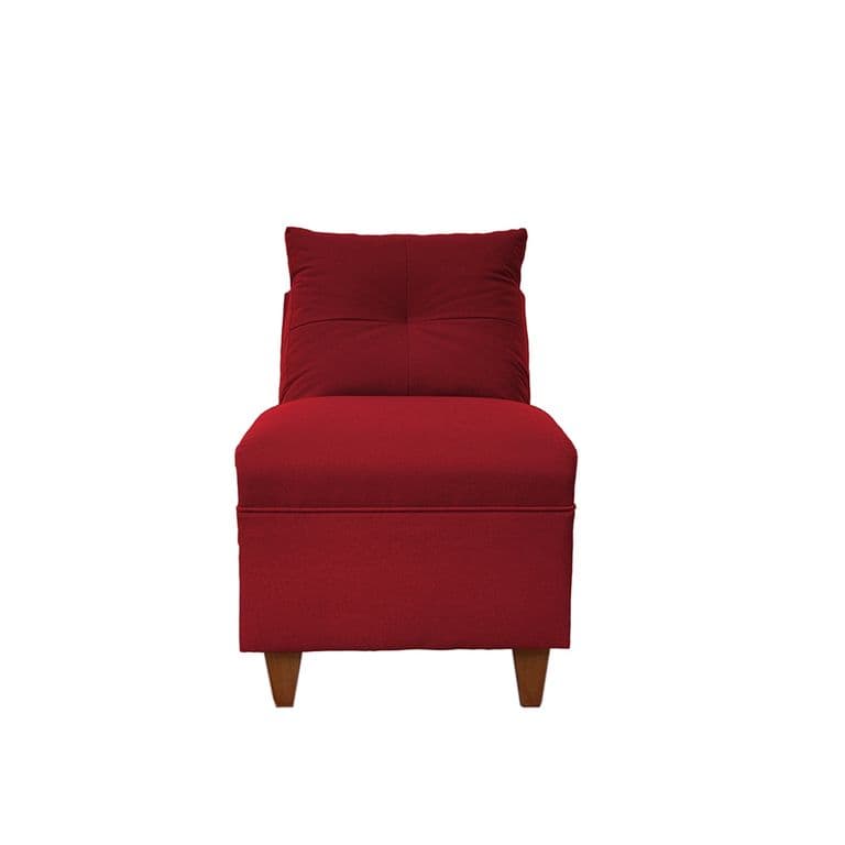 BUTACA MATEO CHENILLE ROJO PATA MADERA 1C