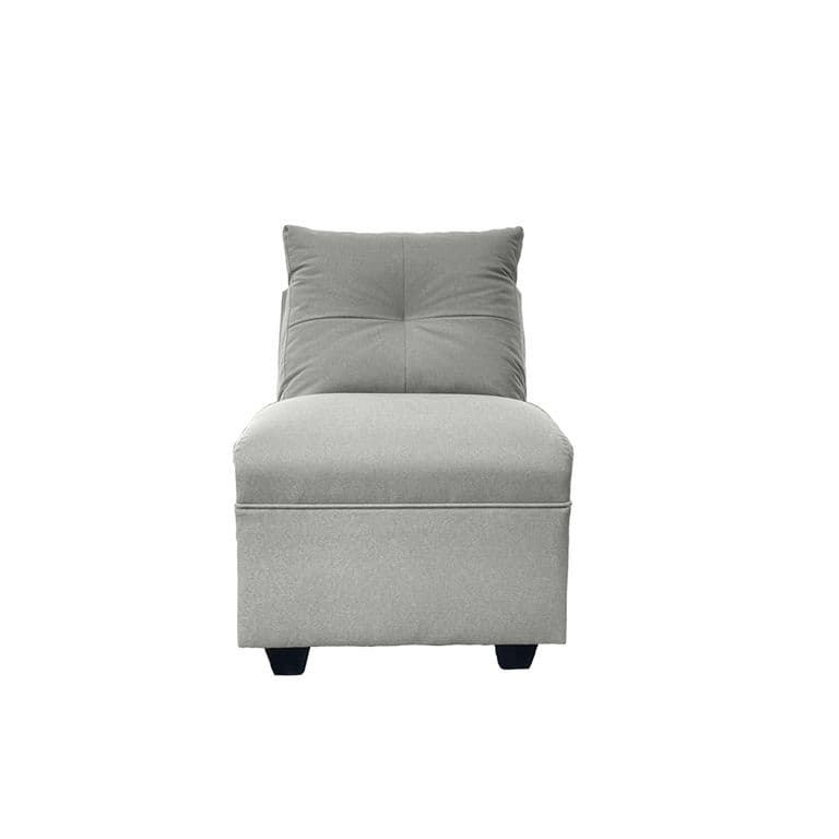 BUTACA MATEO CHENILLE GRIS PATA PLASTICA 1C
