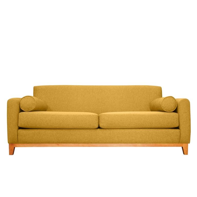 SOFA MELI CHENILLE TIPO LINO AMBARINO 2 CUERPOS