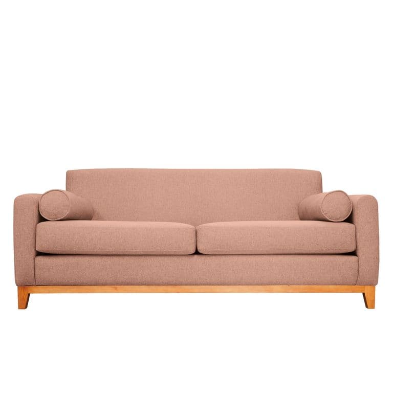 SOFA MELI FELPA PALO ROSA 2 CUERPOS