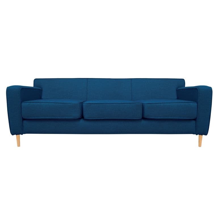 SOFA LILEN FELPA AZUL 2 CUERPOS