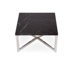 Mesa Lateral Yantai de acero y marmol 17x50x50