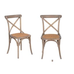 Pack X 2 Silla Crossback Gris Oscura