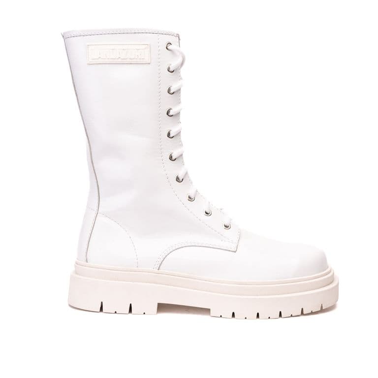 Bota Cuero Samurai Blanca Blanco 39