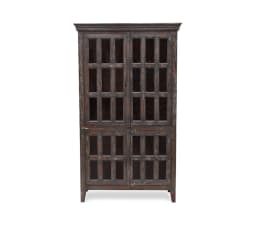 Vitrina Hubli madera reciclada y vidrio 105x180x40