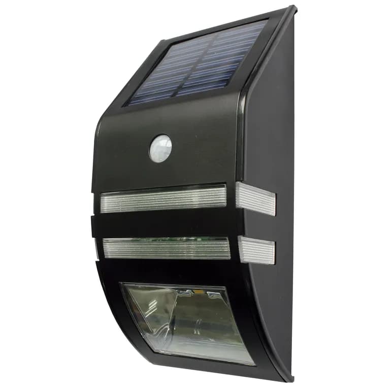Aplique Muro Exterior Led Solar Con Sensor Doble Funcion