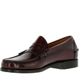 Mocasin Cuero Prada Burdeo Burdeos 42