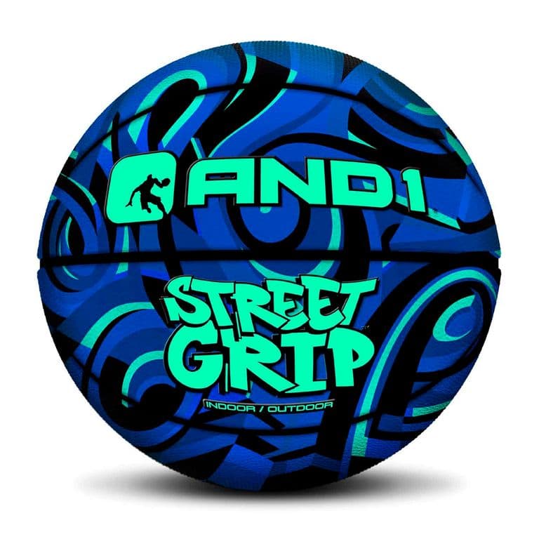 Balon de cuero Street Grip Basketball Azul