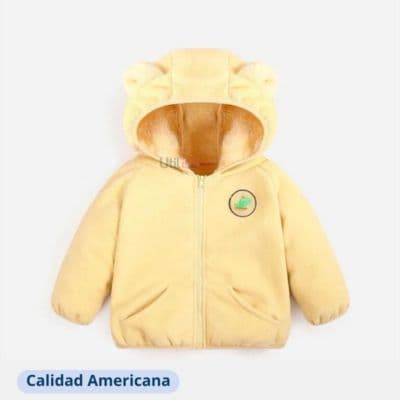 Poleron Polar Unisex con Capucha Bebe Amarillo Amarillo 5-6 ANOS