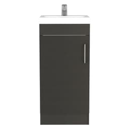 Mueble Vanitorio 1 Puerta - Negro 88x40x33 cm