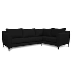 SECCIONAL ALANNA CHENILLE TIPO LINO VERDE Negro