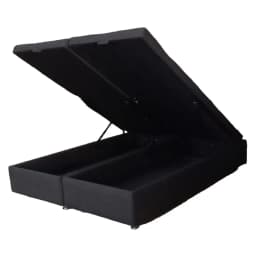 CAMA 1.9M BAUL FUNCIONAL LINO MARENGO KING DIVIDIDA.-