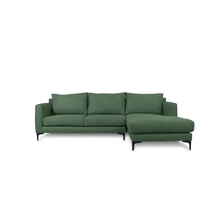 SECCIONAL KAILE CHENILLE TIPO LINO VERDE Verde menta
