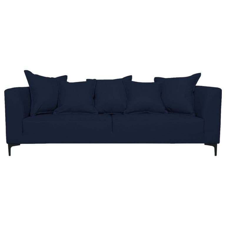 SOFA CORDELIA FELPA AZUL 2 CUERPOS