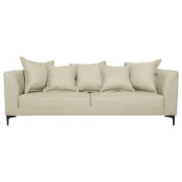 SOFA CORDELIA FELPA BEIGE 2 CUERPOS