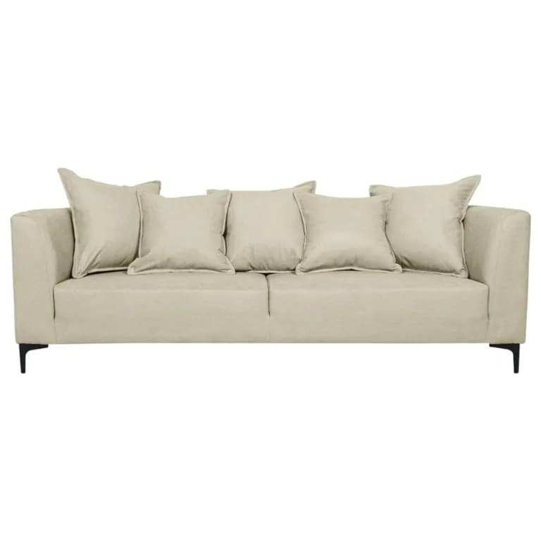 SOFA CORDELIA FELPA BEIGE 2 CUERPOS