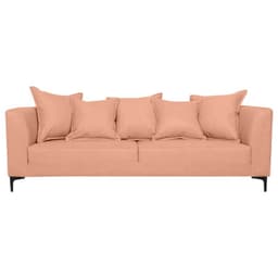 SOFA CORDELIA FELPA PALO ROSA 2 CUERPOS