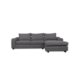 SECCIONAL KANDRA CHENILLE TIPO LINO VERDE Gris humo