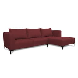 SECCIONAL SURIA CHENILLE TIPO LINO VERDE Rojo