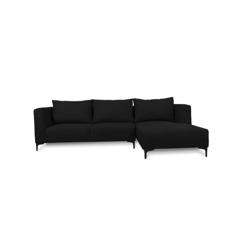 SECCIONAL SURIA FELPA VERDE Negro