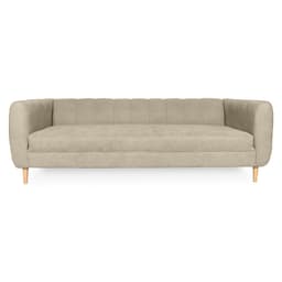 SOFA LYNETTE CHENILLE TIPO LINO BEIGE 3 CUERPOS