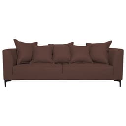 SOFA CORDELIA CHENILLE TIPO LINO CAFE 2 CUERPOS