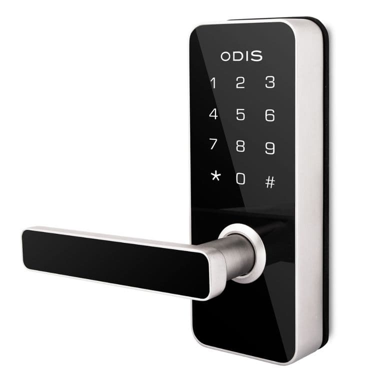 Cerradura Digital 7700 Con Picaporte Manilla Reversible - Plata