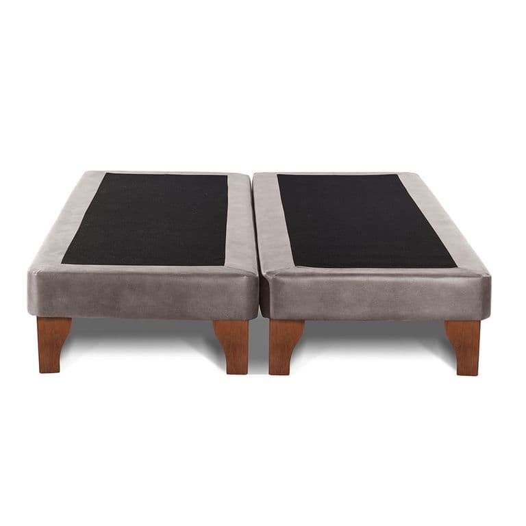 Base Europea Zen Cuero Gris King