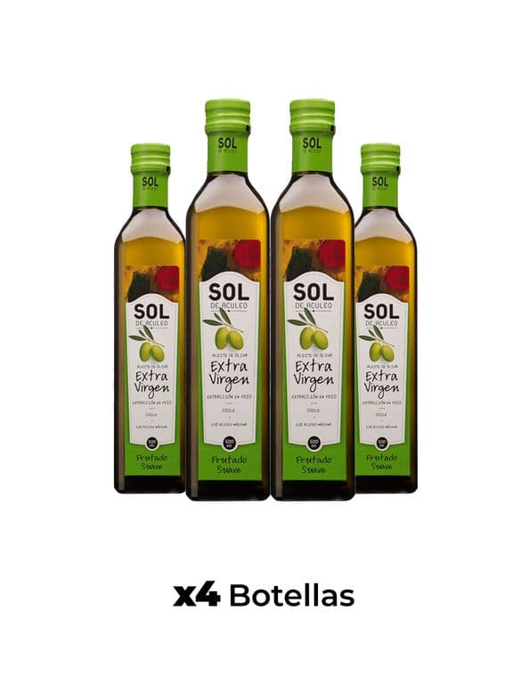 Aceite de Oliva extra virgen Sol Frutado Suave 4 x 500 ml
