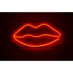 LETRERO ESTILO NEON BOCA GRANDE ROJOUSB53X28CM