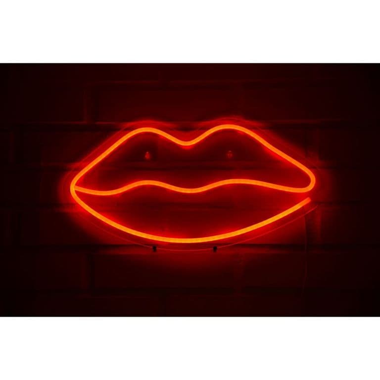 LETRERO ESTILO NEON BOCA GRANDE ROJOUSB53X28CM
