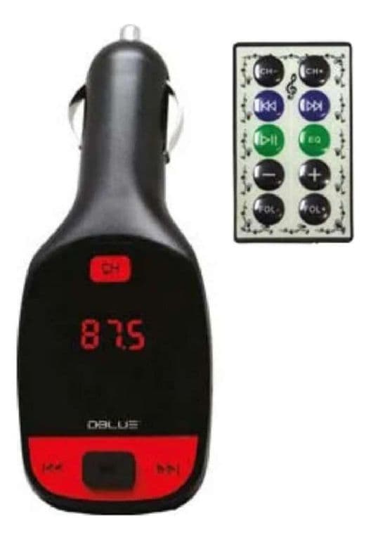 TRANSMISOR FRECUENCIA FM PANTALLA LED BLACK