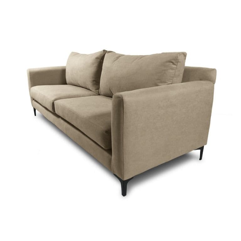 SOFA ALANNA FELPA BEIGE 2 CUERPOS