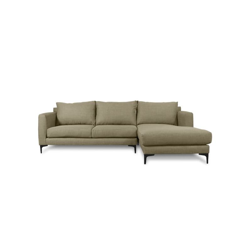 SECCIONAL KAILE CHENILLE TIPO LINO BEIGE