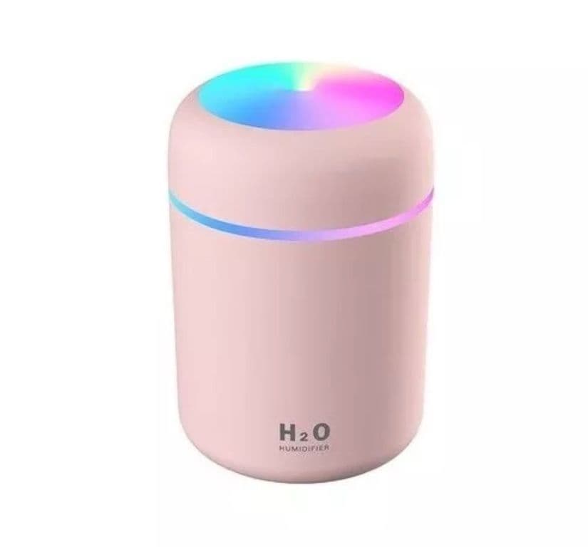 Humificador Difusor De Aire Luz Led Rgb Usb ROSADO
