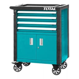 Carro Caja Gabinete Metalico Para Herramientas 4 Cajones Total
