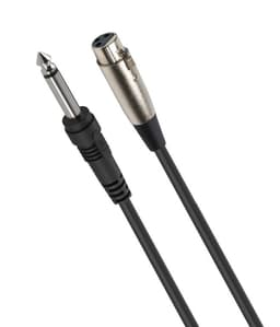 Cable De Audio para Microfono 63mm a XLR Hembra 5m GC170