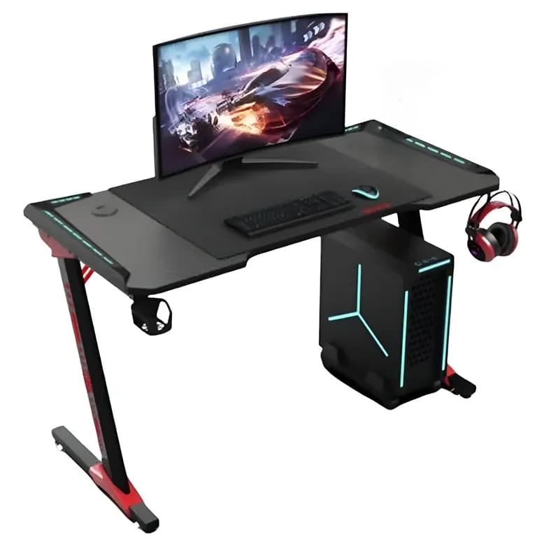 Escritorio Gamer Tipo Z con Iluminacion RGB LED+ GTC