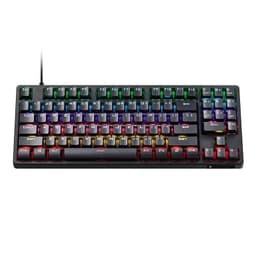 Teclado Gamer mecanico switch azul Cable USB RGB KG3089