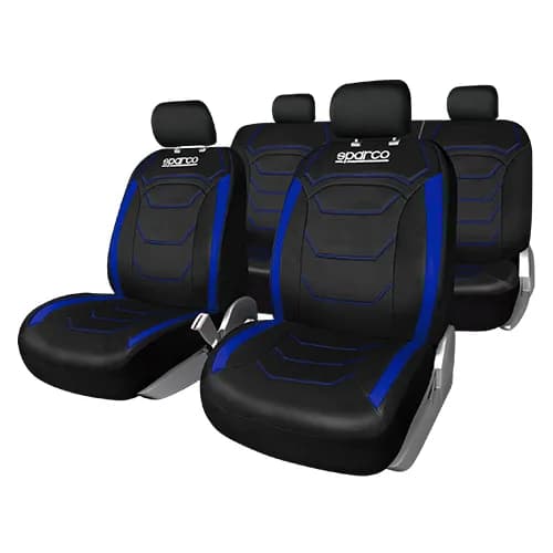 Fundas Cubreasiento Universal Azul Poliester