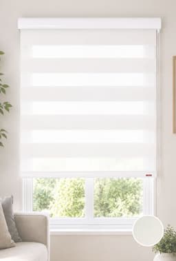 Cortina Roller Duo Zebra Dia y Noche 120X220 Perla