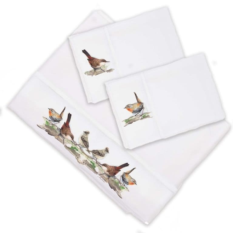 Juego de Sabanas Pajaros Chilenos King