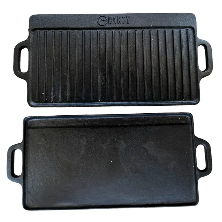 PLANCHA REVERSIBLE FIERRO FUNDIDO 50x24cm