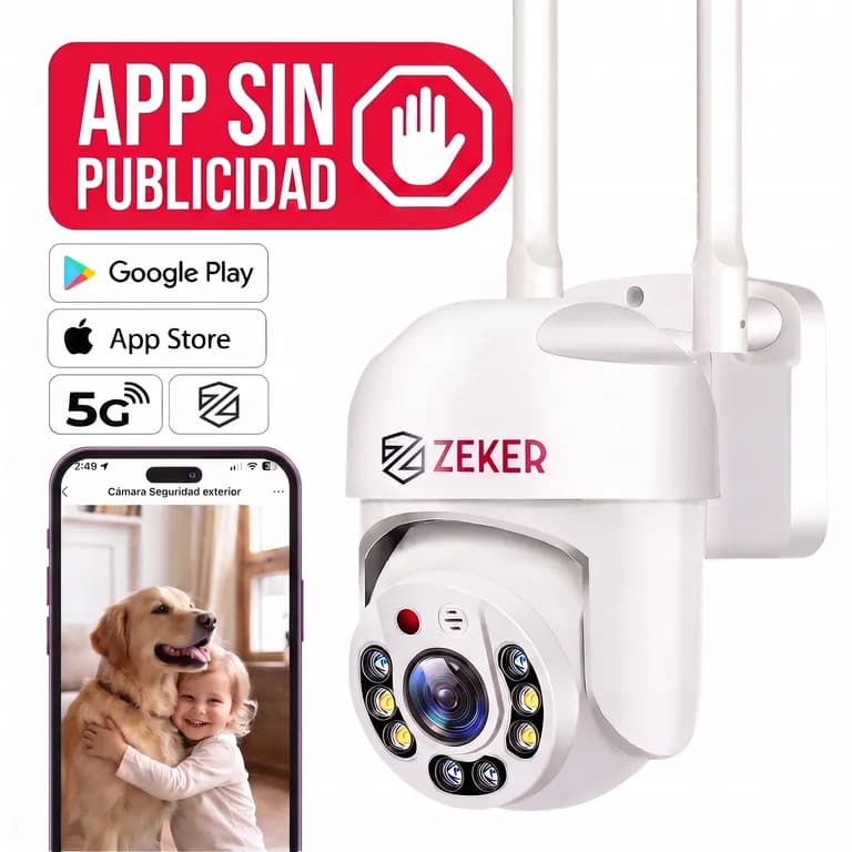 Camara de Seguridad Wifi Exterior Impermeable 2MP 5G.