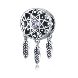 Charm Dije Plata 925 Atrapa Suenos Circular Plateado TALLA UNICA