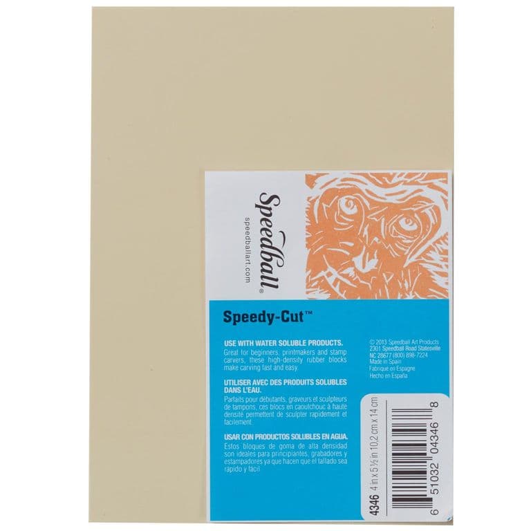 Goma para Grabado Speedy Cut-Easy Crema 10x14cm