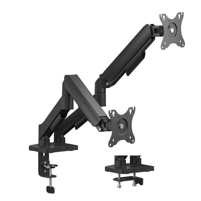 Brazo Soporte Doble Para 2 Monitores Escritorio Gas